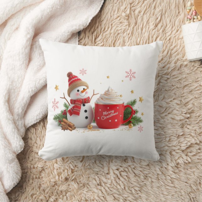 Almofada Presente Feliz Natal  (Cobertor)