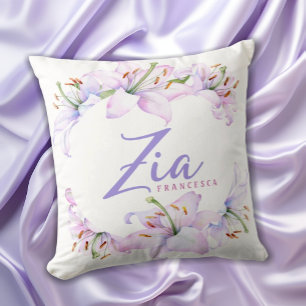 Almofada Presente italiano Zia personalizado para tia