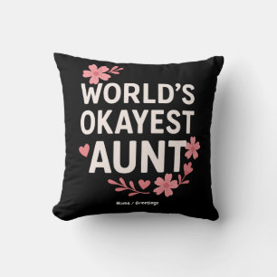 Almofada Presente no Dia das Mães da Tia Mais Okayest do Mu