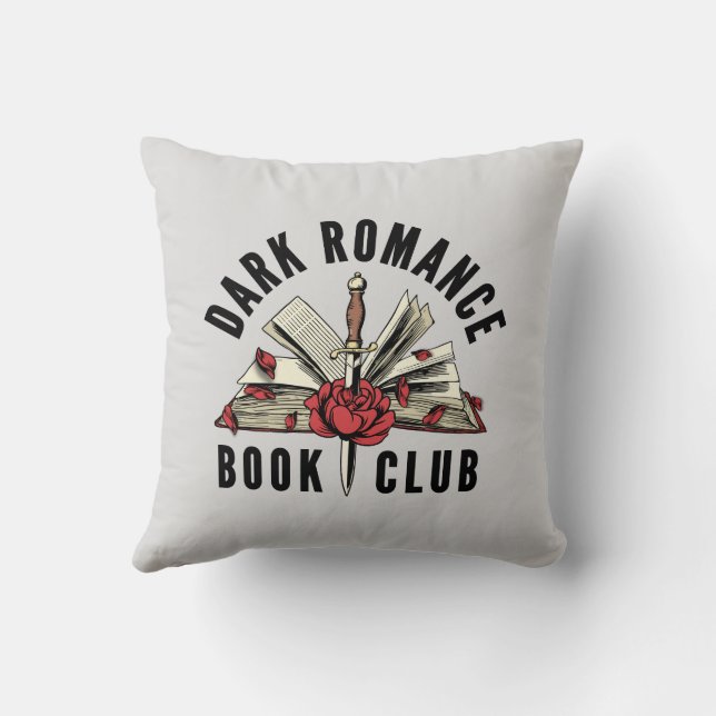 Almofada Presente para Amante de Livros de Romance Sombrio (Verso)