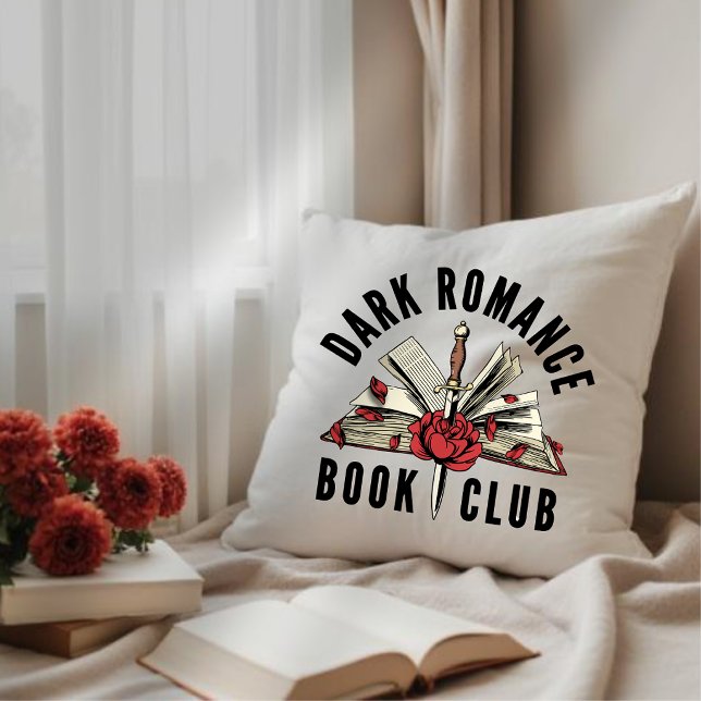 Almofada Presente para Amante de Livros de Romance Sombrio  (Criador carregado)