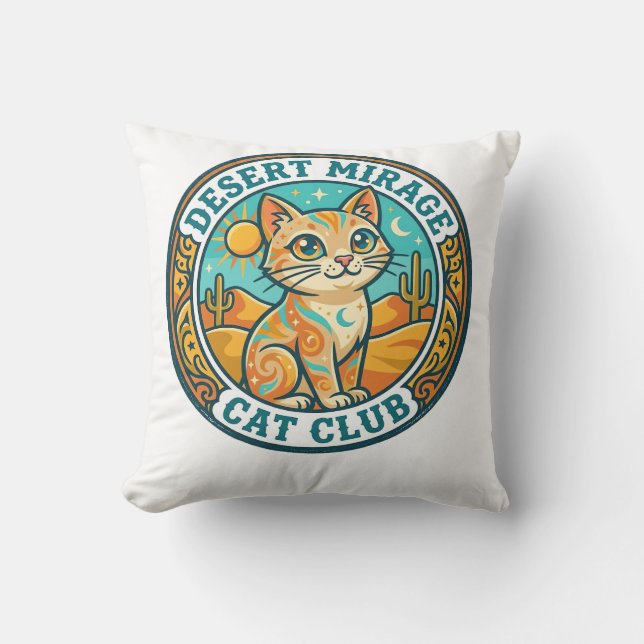 Almofada Presente para Mãe de Gato Miragem do Deserto - Mir (Frente)