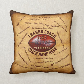 Almofada Presente para o treinador de futebol personalizado