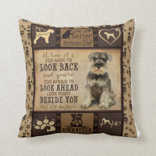 Almofada Presente personalizado de cachorro-branco do Schna