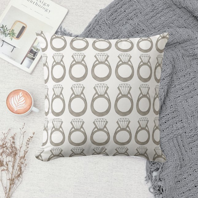 Almofada Presente personalizado de casamento do Anel Noivad (Diamond Ring Pillow)