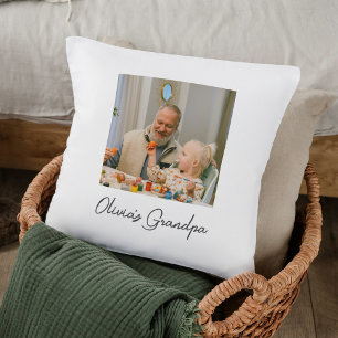 Almofada Presente personalizado de fotos do vovô