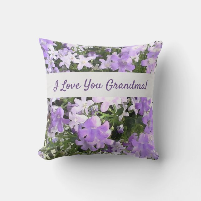 Almofada Presente Personalizado De Lavanda Floral-Senhoras  (Frente)
