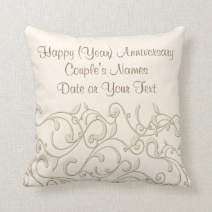 Almofada Presente personalizado do aniversário de casament