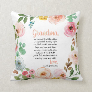 Almofada Presente personalizado para a avó