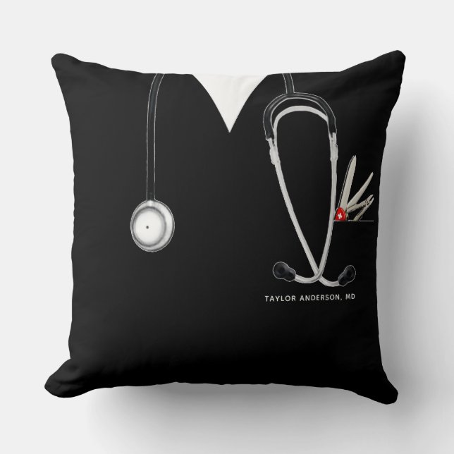 Almofada Presente Personalizado para Médico (Frente)