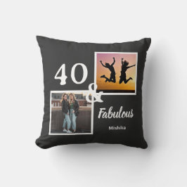 Almofada Presente personalizado para mulheres de 40 anos e 