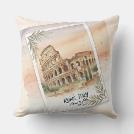 Almofada Presente personalizado Roma Itália para lua de mel