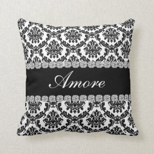 Almofada Presente PRETO do travesseiro   AMORE do olhar de