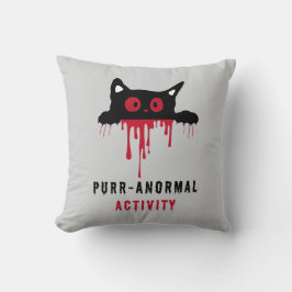 Almofada Presente Preto para Gato e Sangue Vermelho Purr-an