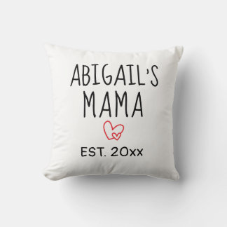 Almofada Presente Simples da Mama Personalizada com Nome da