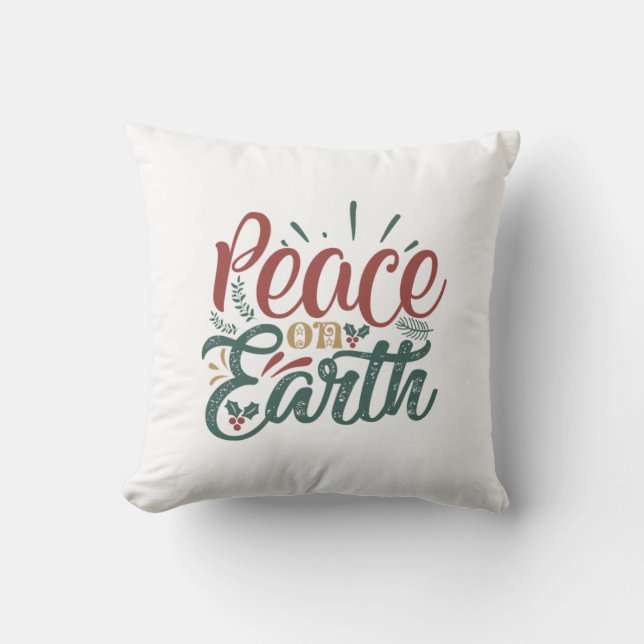 Almofada Presente Xmas | Paz Na Terra (Frente)
