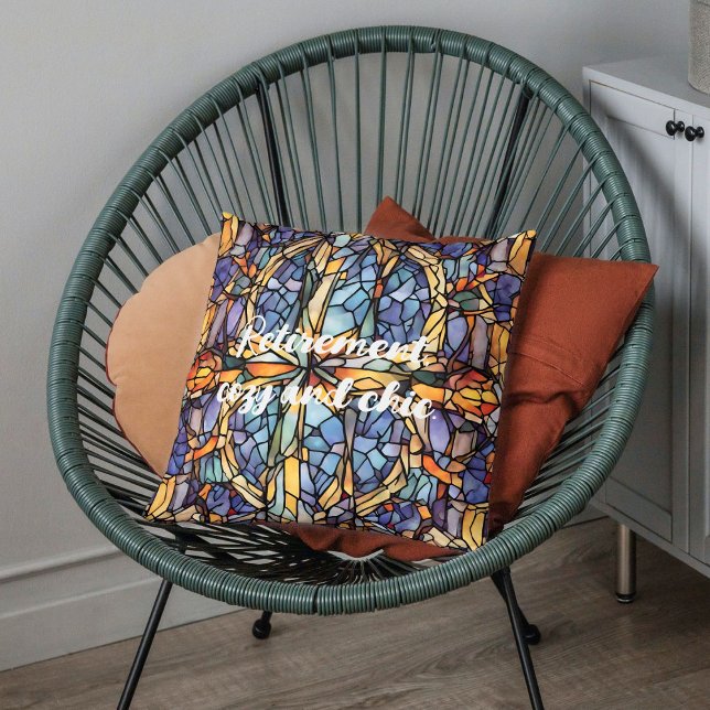 Almofada Presentes Antigos Clássicos de Reforma de Azulejos (Classic Antique Tile Retirement Gifts for Her Mom)