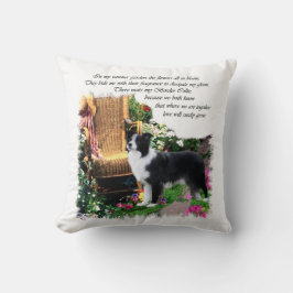 Almofada Presentes de Arte de Collie de Borda
