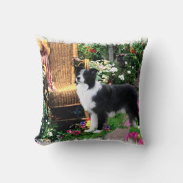 Almofada Presentes de Arte de Collie de Borda