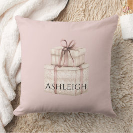 Almofada Presentes de Boho Cor-de-Rosa Blush