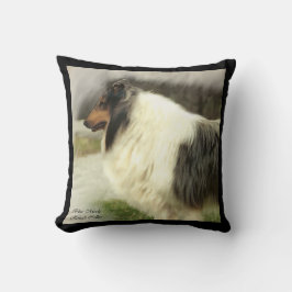 Almofada Presentes de Collie Rough Rough Blue