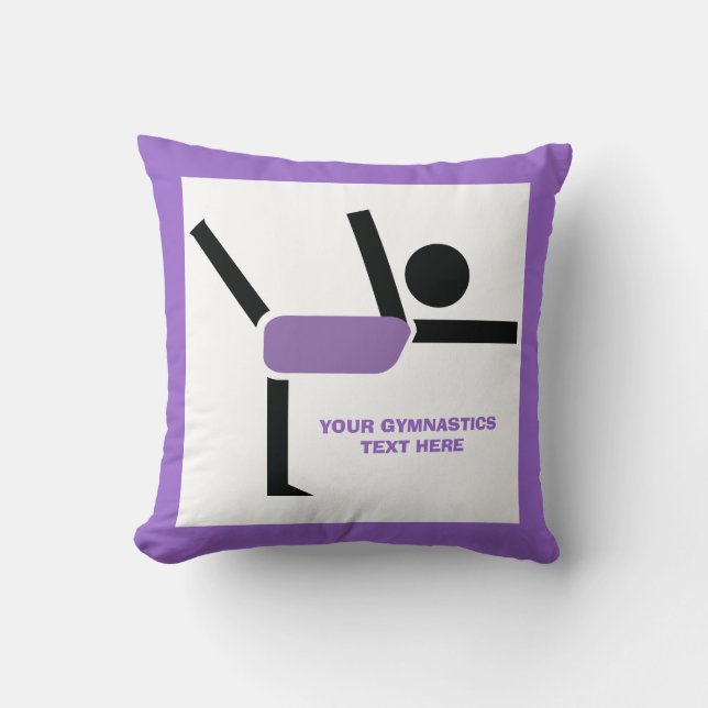 Almofada Presentes de ginástica, personalização do executor (Frente)