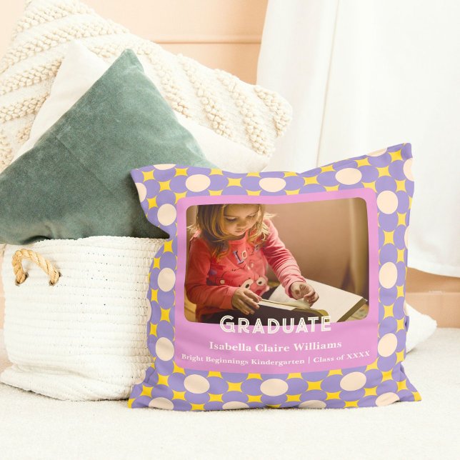Almofada Presentes de Graduação de Flores Bonitas para Jard (Cute Flowers Graduation Gifts for Kindergarteners)