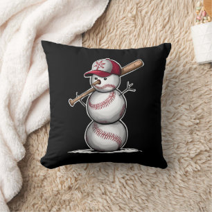 Almofada Presentes de Natal Bolas de Neve de Beisebol