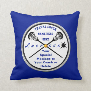 Almofada Presentes de treinador Lacrosse, Personalizados, J