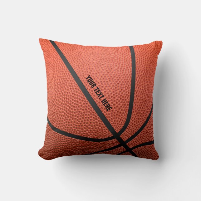 Almofada Presentes do esporte da textura | do basquetebol (Frente)