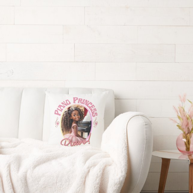 Almofada Presentes para as garotas que adoram tocar piano (Sofá)