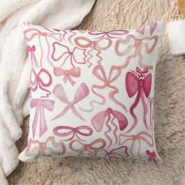 Almofada Presentes para Chá de Noiva Coquette com Laço Rosa