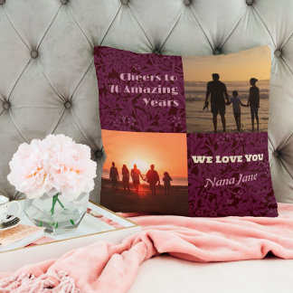 Almofada Presentes personalizados de colagem de fotos para