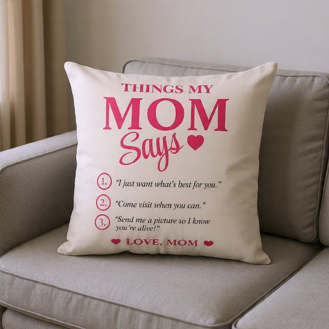 Almofada Presentes Personalizados para a Mãe - Lembrança da (Criador carregado)