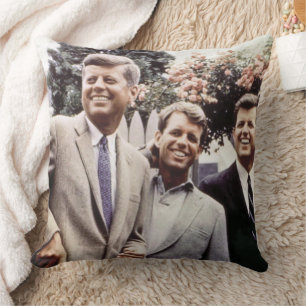 Almofada Presidente americano John Kennedy & Robert & Ted