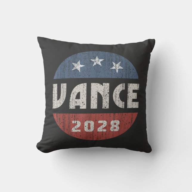 Almofada Presidente Vance 2028 J.D. Vance 28 Vote Vance 202 (Frente)