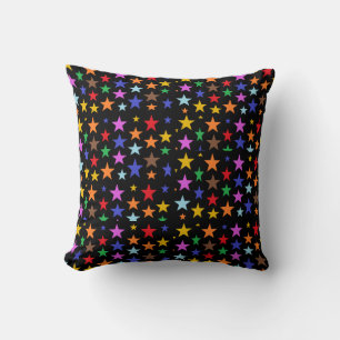 Almofada Preta com Estrelas para a Sua Cama ou Sof