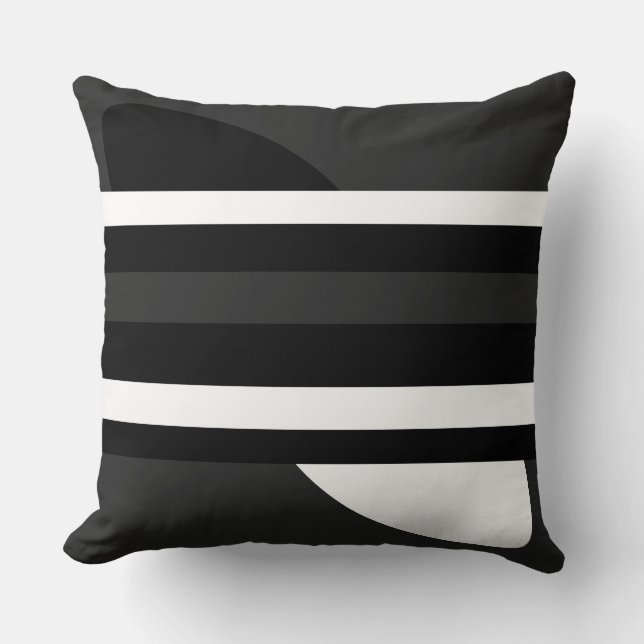 Almofada Preto, branco e Cinza (Frente)