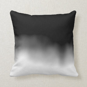 Almofada Preto de Ombre da mancha de tinta