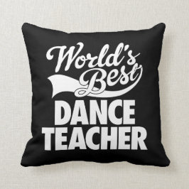 Almofada Preto do professor da dança do mundo clássico o