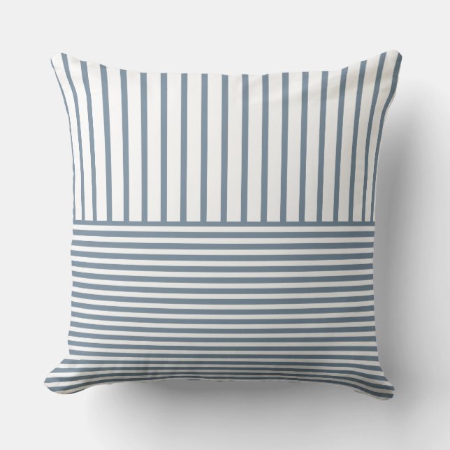 Almofada Preto E Branco Com Linho (Frente)