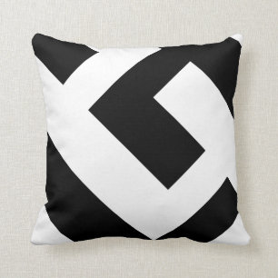 Almofada Preto e branco moderno bonito