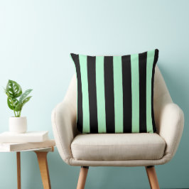 Almofada Preto e Verde Menta