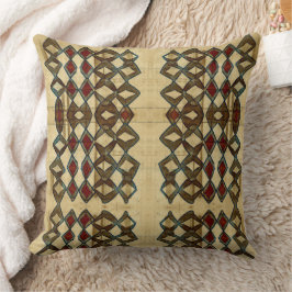 Almofada preto tan red Tribal African Lama close