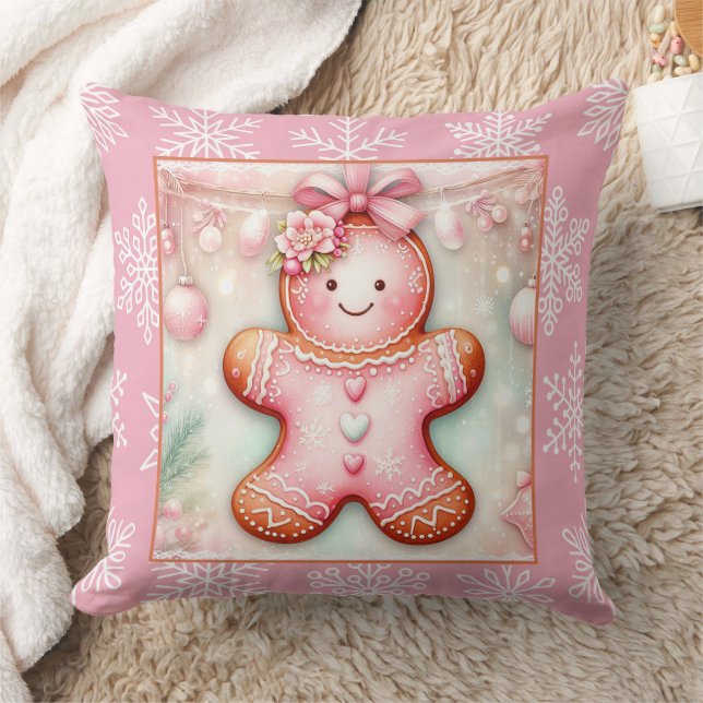 Almofada Pretty Christmas Gingerbread Girl  (Cobertor)