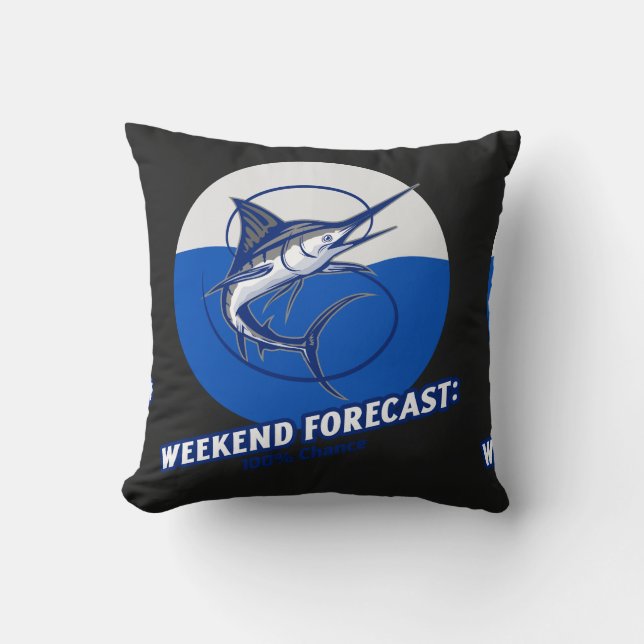 Almofada Previsão de Fim de Semana  100% de Chance  (Frente)