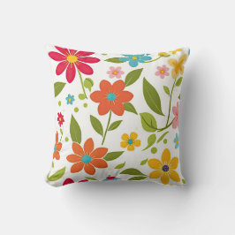Almofada Primavera floral colorido