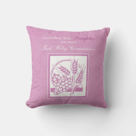 Almofada Primeira Comunhão da Filha, Rosa