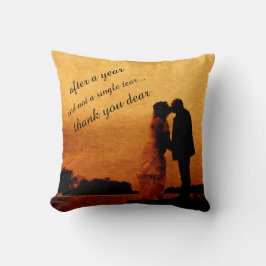 Almofada Primeira lembrança do aniversário de casamento do