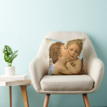 Primeiro Beijo (detalhe de anjo) por Bouguereau
